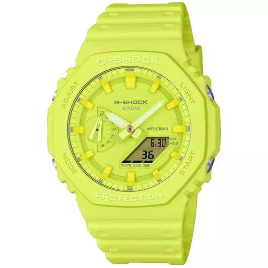 Casio® Analoog En Digitaal 'G-shock' Unisex Horloge GA-2100-9A9ER