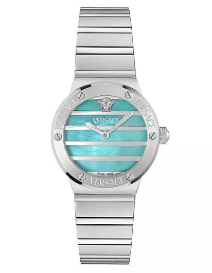 Versace® Analogue 'Greca Logo Pearl' Women's Watch VE0S00225