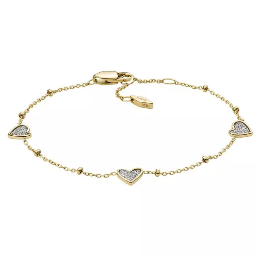 Fossil Jewellery® 'Sutton' Women's Stainless Steel Bracelet - Gold JF03940710