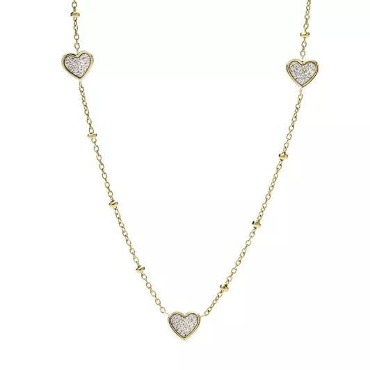 Fossil Jewellery® 'Sutton' Women's Stainless Steel Necklace - Gold JF03942710