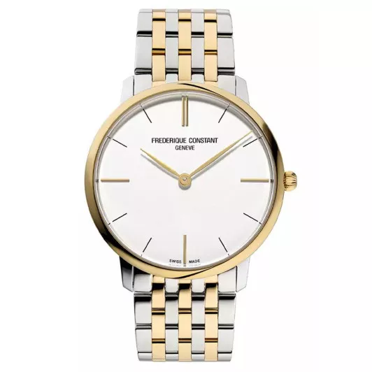 Frederique Constant® Analog 'Slimline' Herren Uhr FC-200V5S32B