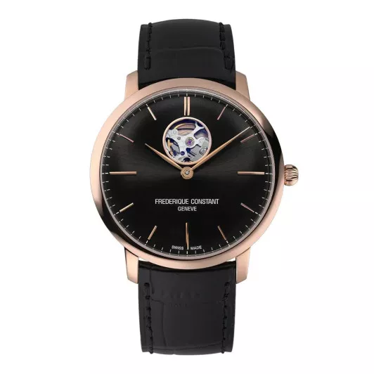 Frederique Constant® Analogique 'Slimline Heart Beat' Hommes Montre FC-312B4S4