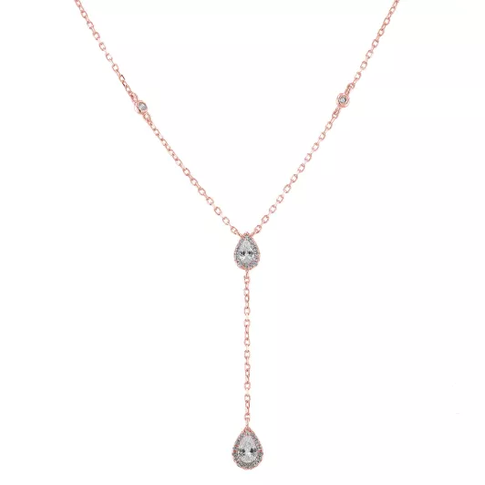 Gena.paris® 'Mono' Damen Sterling Silber Halsband - Rosé GC1458-R