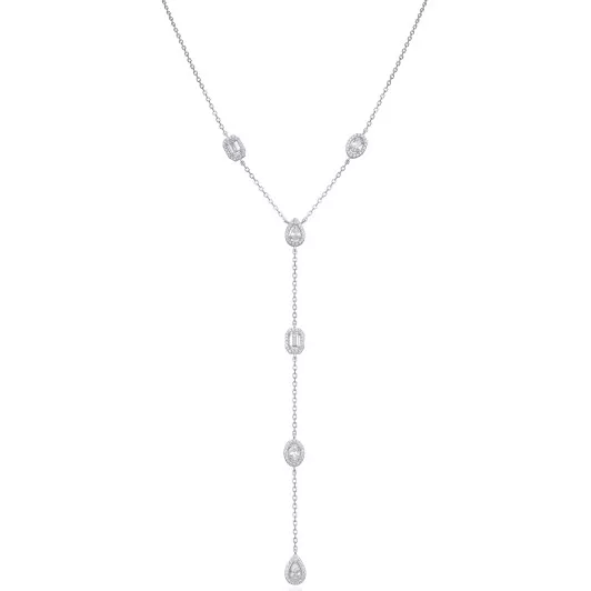 Gena.paris® 'Gabriella' Damen Sterling Silber Halsband - Silber GC1580-W