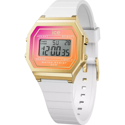 Ice Watch® Digitaal 'Ice digit retro - white sunkissed' Dames Horloge 022720