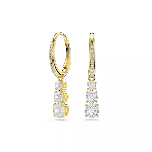 Swarovski® 'Stilla Attract' Femmes Métal plaqué Créoles - Or 5723300