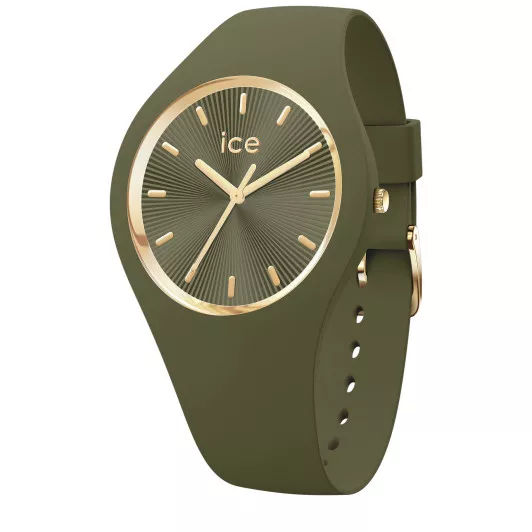 Ice Watch® Analoog 'Ice champagne - olive green' Unisex Horloge (Medium) 025353