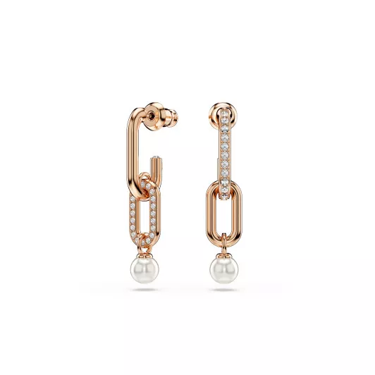 Swarovski® 'Constella' Women's Gold Plated Metal Drop Earrings - Rose 5728585
