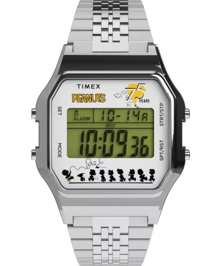 Timex® Digitaal 'Peanuts timex 80' Heren Horloge TW2Y20000