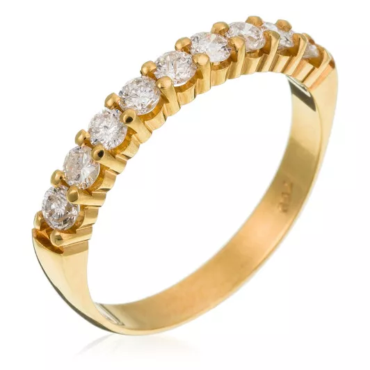 Orphelia® Women's Yellow gold 18C Ring - Gold RD-3009