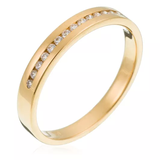 Orphelia® Unisex's Yellow gold 18C Ring - Gold RD-33185