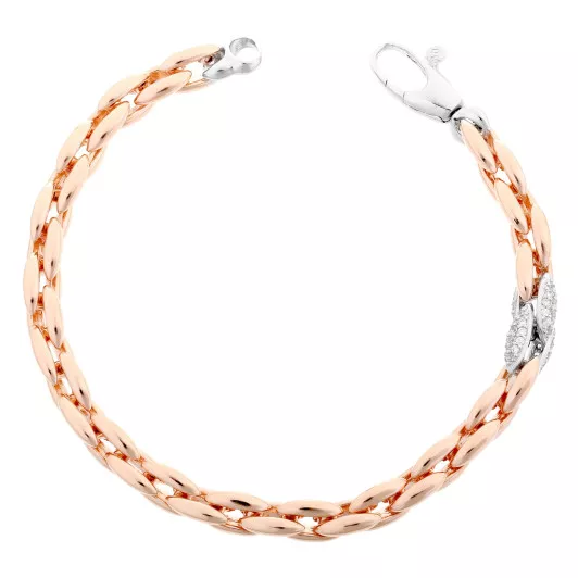 Orphelia® Women's Sterling Silver Bracelet - Rose ZA-7159