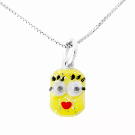 Orphelia® 'Minion' Enfant Argent Collier avec pendentif - Argent ZH-7135/2