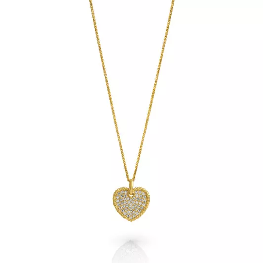 Orphelia® 'Elite' Dames Zilver 925 925 Collier - Goudkleurig ZH-7566/G