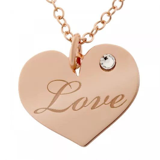 Orphelia® 'Liliana' Dames Zilver 925 925 Collier - Rosékleurig ZK-7187/RG