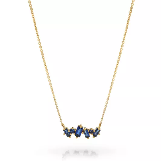 Orphelia® 'Novel' Dames Zilver 925 925 Collier - Goudkleurig ZK-7534