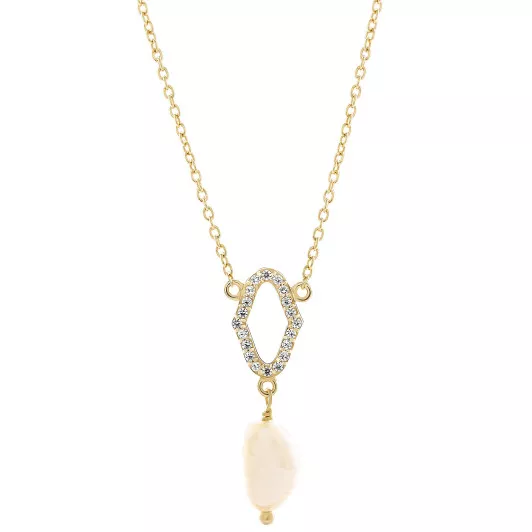Orphelia® 'Normandy' Dames Zilver 925 925 Hanger met Ketting - Goudkleurig ZK-7574/G