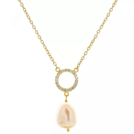 Orphelia® 'Spa' Dames Zilver 925 925 Hanger met Ketting - Goudkleurig ZK-7575/G
