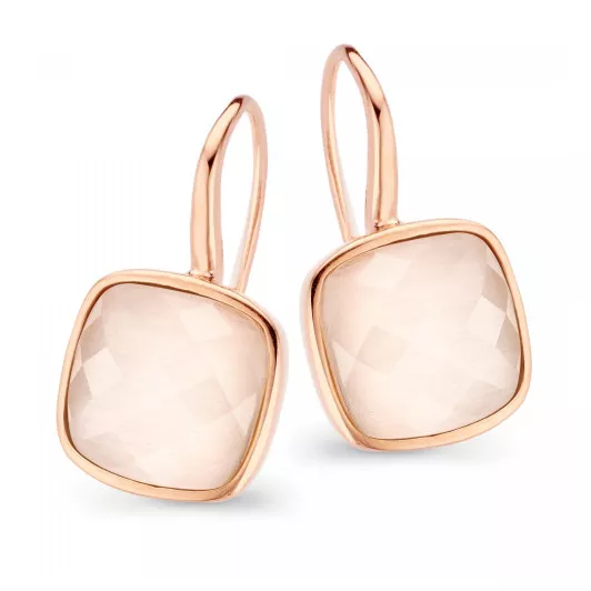 Orphelia® 'Isabella' Dames Zilver 925 925 Oorhangers - Rosékleurig ZO-7198/CR