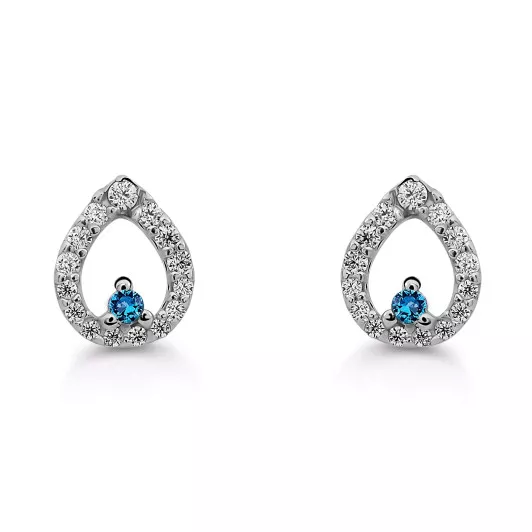Orphelia® 'Kiana' Dames Zilver 925 925 Oorknoppen - Zilverkleurig ZO-7487