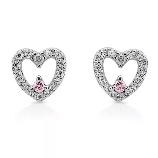 Orphelia® 'Marise' Women's Sterling Silver Stud Earrings - Silver ZO-7488