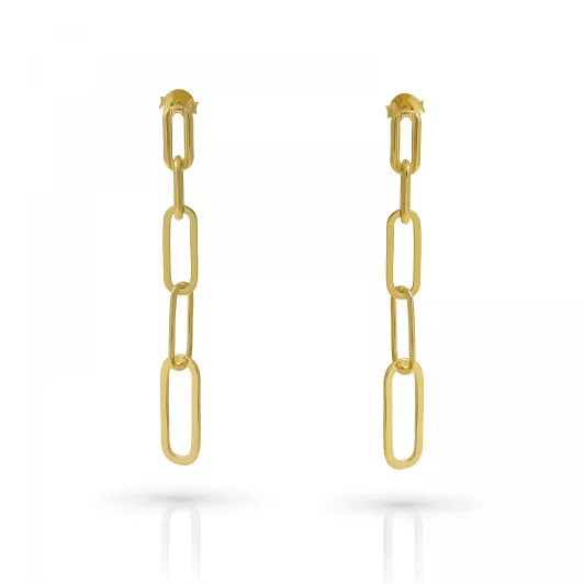 Orphelia® 'Eve' Dames Zilver 925 925 Oorhangers - Goudkleurig ZO-7550/G