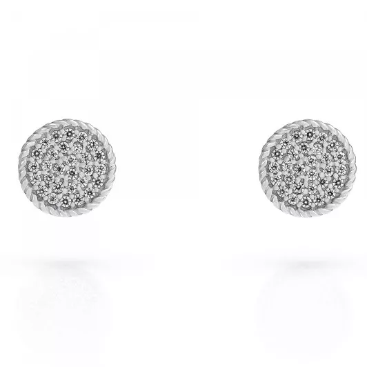 Orphelia® 'Bella' Dames Zilver 925 925 Oorknoppen - Zilverkleurig ZO-7565