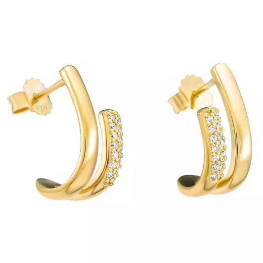 Orphelia® 'Emily' Femmes Argent Boucle d'oreille - Or ZO-7581/G