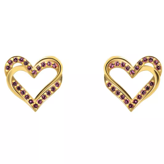 Orphelia® 'Cecilia' Femmes Argent Puce d'oreille - Or ZO-7584/R