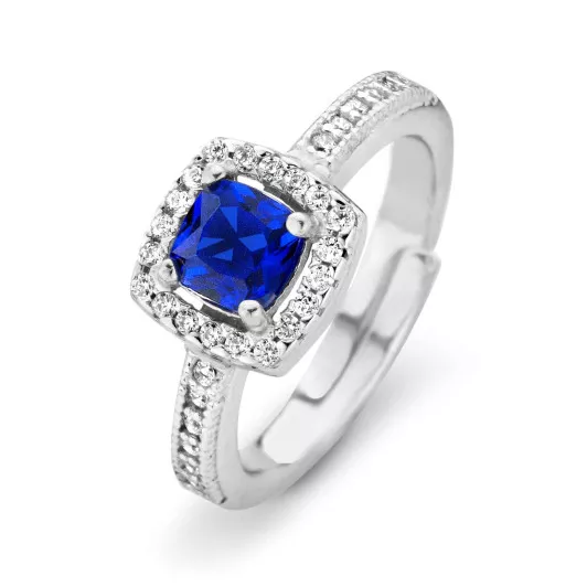 Orphelia® Dames Zilver 925 925 Ring (sieraad) - Zilverkleurig ZR-7199/BL