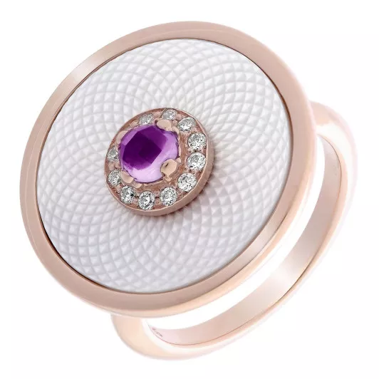 Orphelia® Dames Zilver 925 925 Ring (sieraad) - Rosékleurig ZR-7293