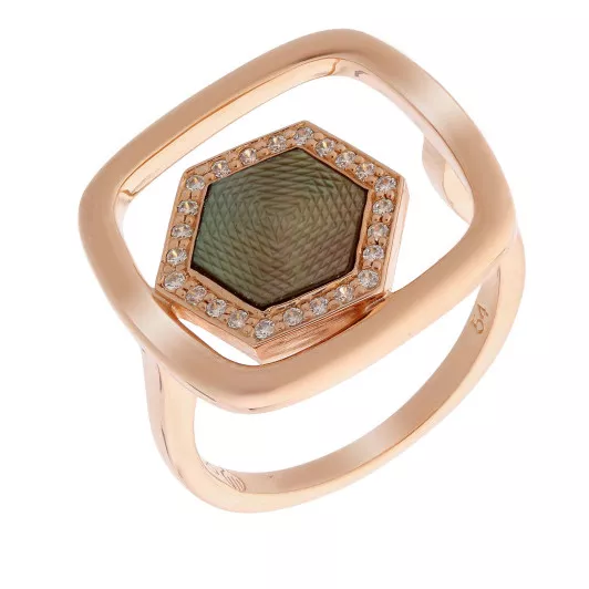 Orphelia® Dames Zilver 925 925 Ring (sieraad) - Rosékleurig ZR-7372