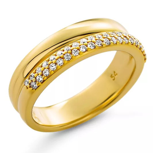 Orphelia® 'Emily' Femmes Argent Bague - Or ZR-7581/G