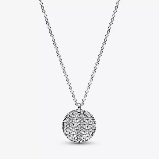 Pandora® 'Timeless pavé' Dames Zilver 925 925 Collier - Zilverkleurig 392632C01-45