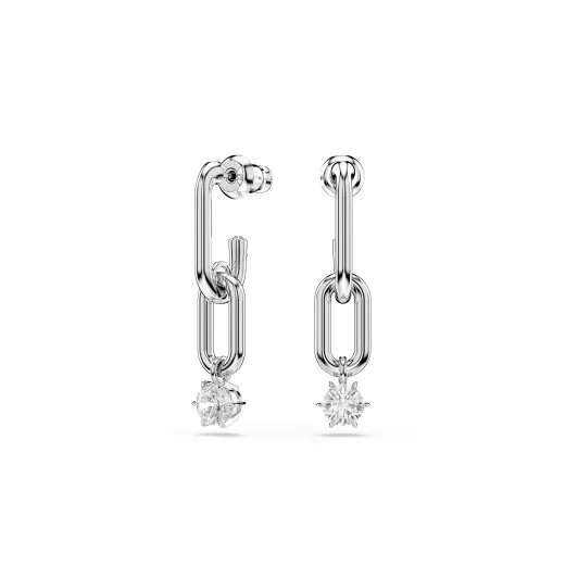 Swarovski® 'Constella' Women's Base Metal Drop Earrings - Silver 5728584
