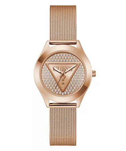 Guess® Analogique 'Glitz Plaque' Femmes Montre GW0835L3