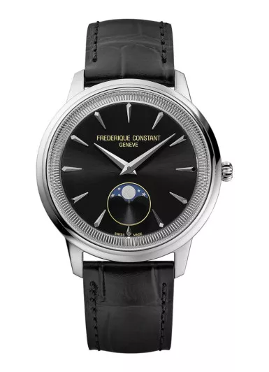 Frederique Constant® Analog 'Moneta Moonphase' Unisex Uhr FC-206B3S6