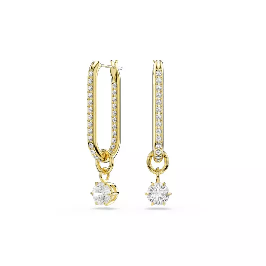 Swarovski® 'Constella' Women's Gold Plated Metal Drop Earrings - Gold 5728587