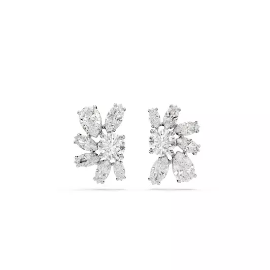 Swarovski® 'Mesmera' Women's Base Metal Stud Earrings - Silver 5737462