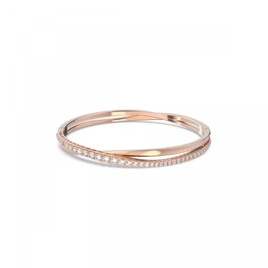 Swarovski® 'Twist' Dames Verguld Metaal Armband (sieraad) - Rosékleurig 5620552