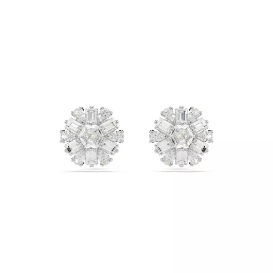 Swarovski® 'Idyllia' Dames Metaal Oorknoppen - Zilverkleurig 5691483