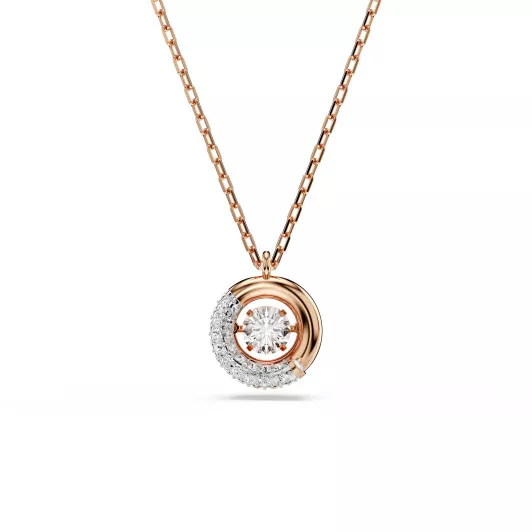Swarovski® 'Dextera' Dames Verguld Metaal Collier - Rosékleurig 5692257