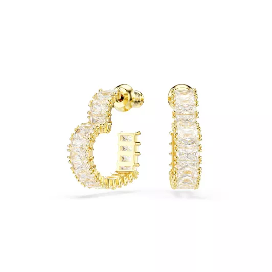 Swarovski® 'Matrix' Dames Verguld Metaal Creolen - Goudkleurig 5693512