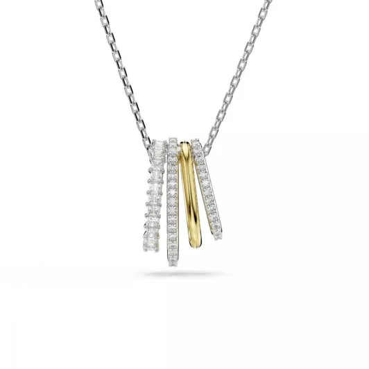 Swarovski® 'Hyperbola' Dames Metaal Collier - Zilver/Goud 5696626