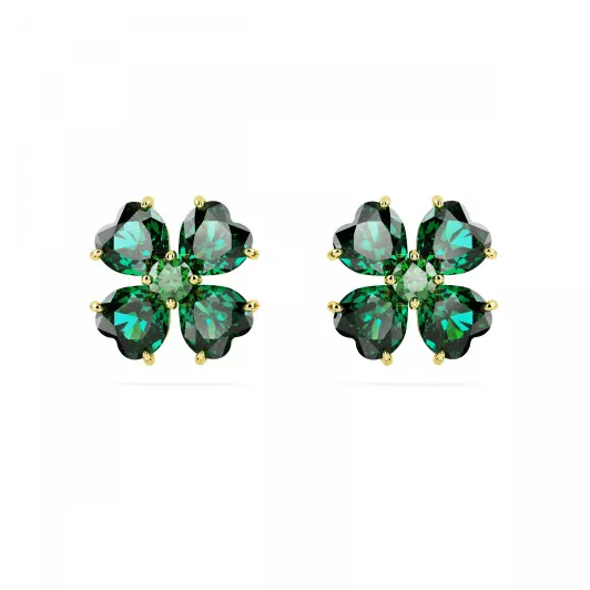 Swarovski® 'Idyllia' Dames Verguld Metaal Oorknoppen - Goudkleurig 5666236