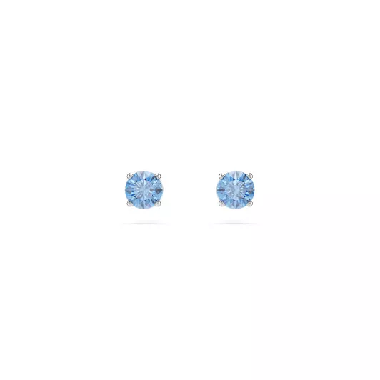 Swarovski® 'Stilla' Women's Base Metal Stud Earrings - Silver 5734250