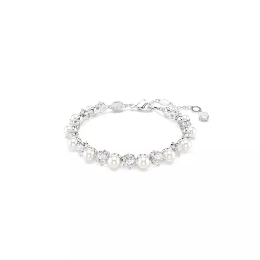 Swarovski® 'Matrix Pearl' Femmes Métall Bracelet - Argent 5689625