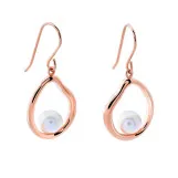 Orphelia® 'Baptiste' Dames Zilver 925 925 Oorhangers - Rosékleurig ZO-7507/RG thumbnail