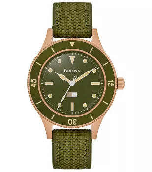Bulova® Analogue 'Archive Series Mil Ships 150th Anniversary Edition' Men's Watch 98A324