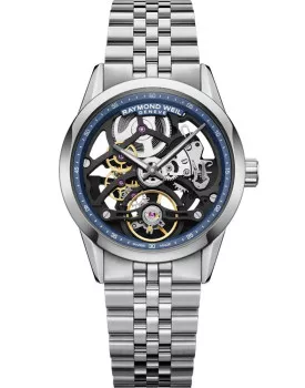 Raymond Weil® Analoog 'Freelancer calibre rw1212 skeleton' Heren Horloge 2783-ST-50000